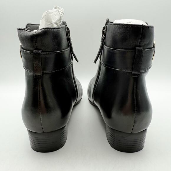 Trotters Womens Melody Ankle Booties US 10.5 NARROW Black Leather NIB - Picture 11 of 14
